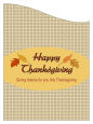 Leaves Thanksgiving Curved Wine Labels 2.75x3.75